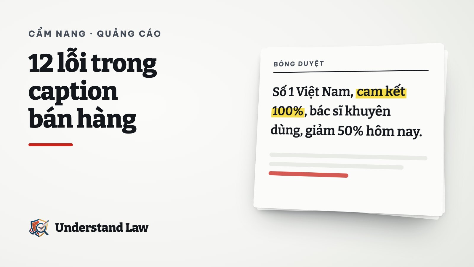 Tờ bông duyệt minh hoạ bài: 12 lỗi trong caption bán hàng