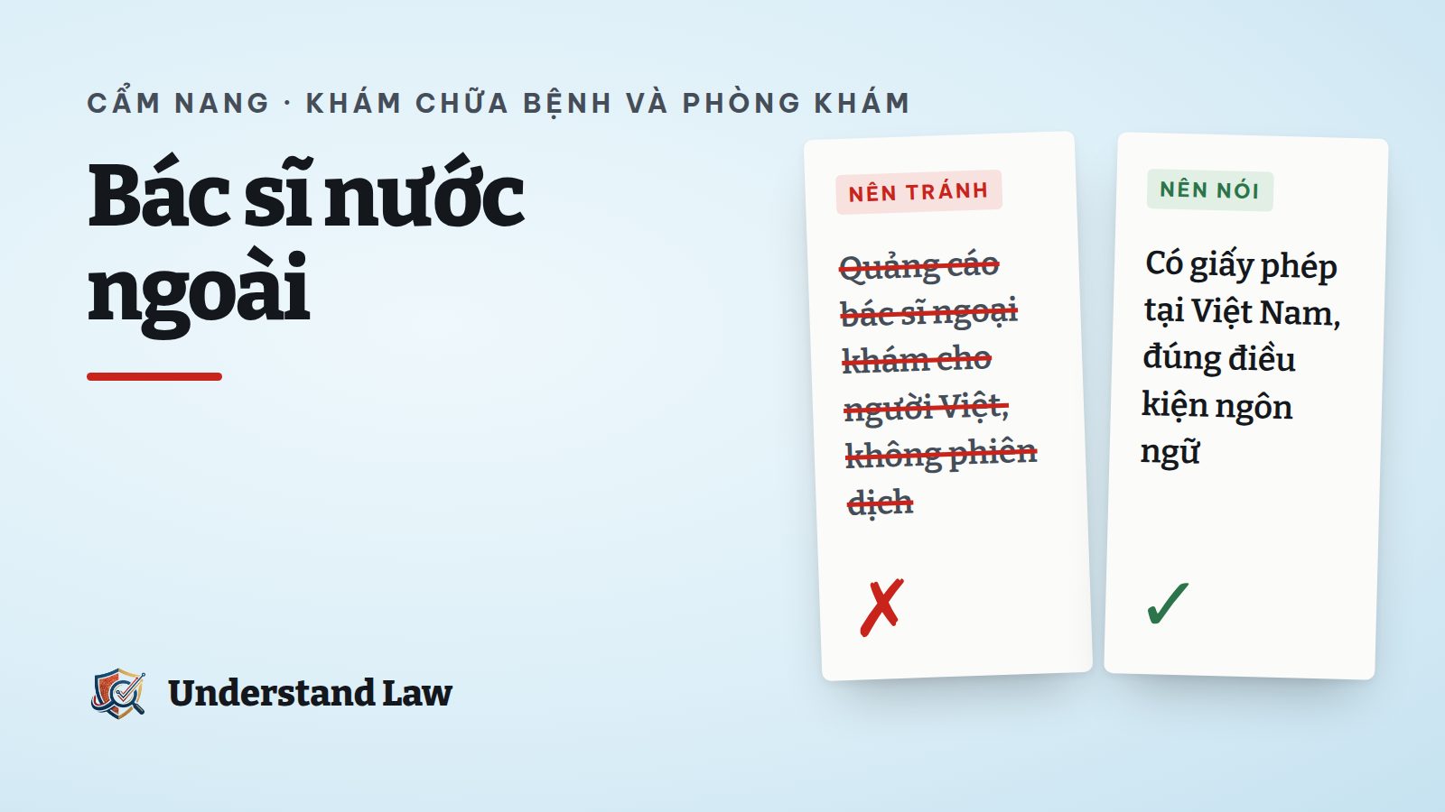 Bác sĩ nước ngoài khám bệnh cùng phiên dịch viên
