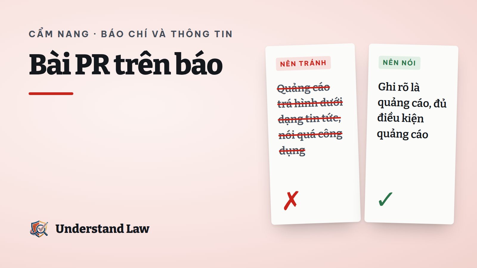 Bài báo với nhãn quảng cáo rõ ràng
