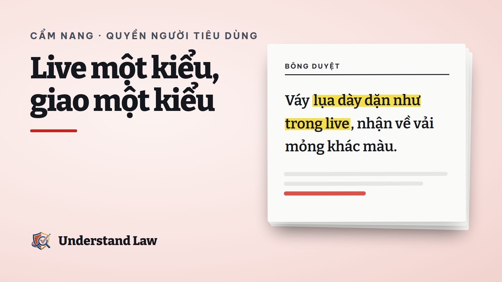 Tờ bông duyệt với câu váy lụa trong live nhưng giao vải mỏng được tô vàng