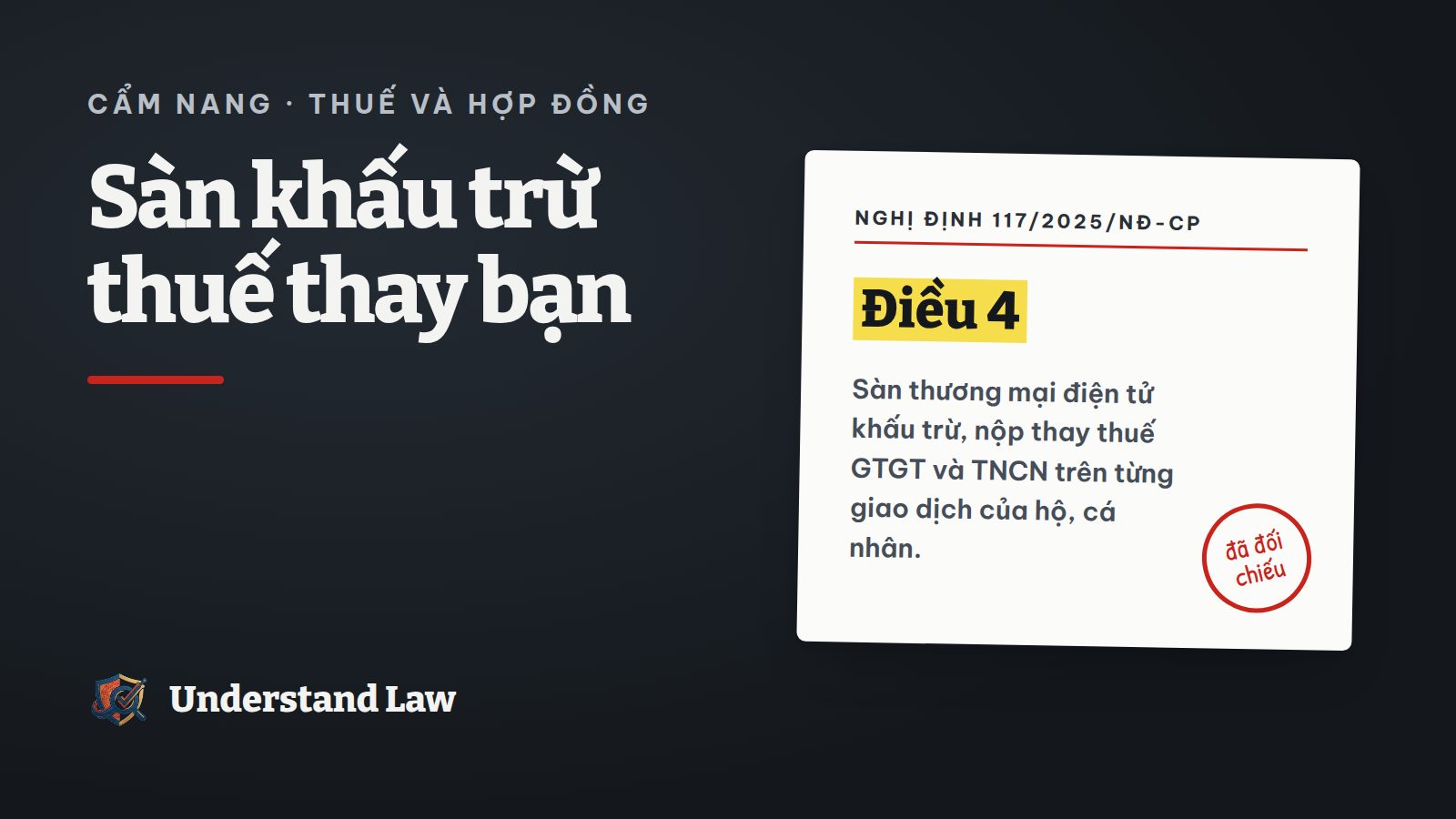 Thẻ trích Nghị định 117/2025 Điều 4 về khấu trừ nộp thuế thay