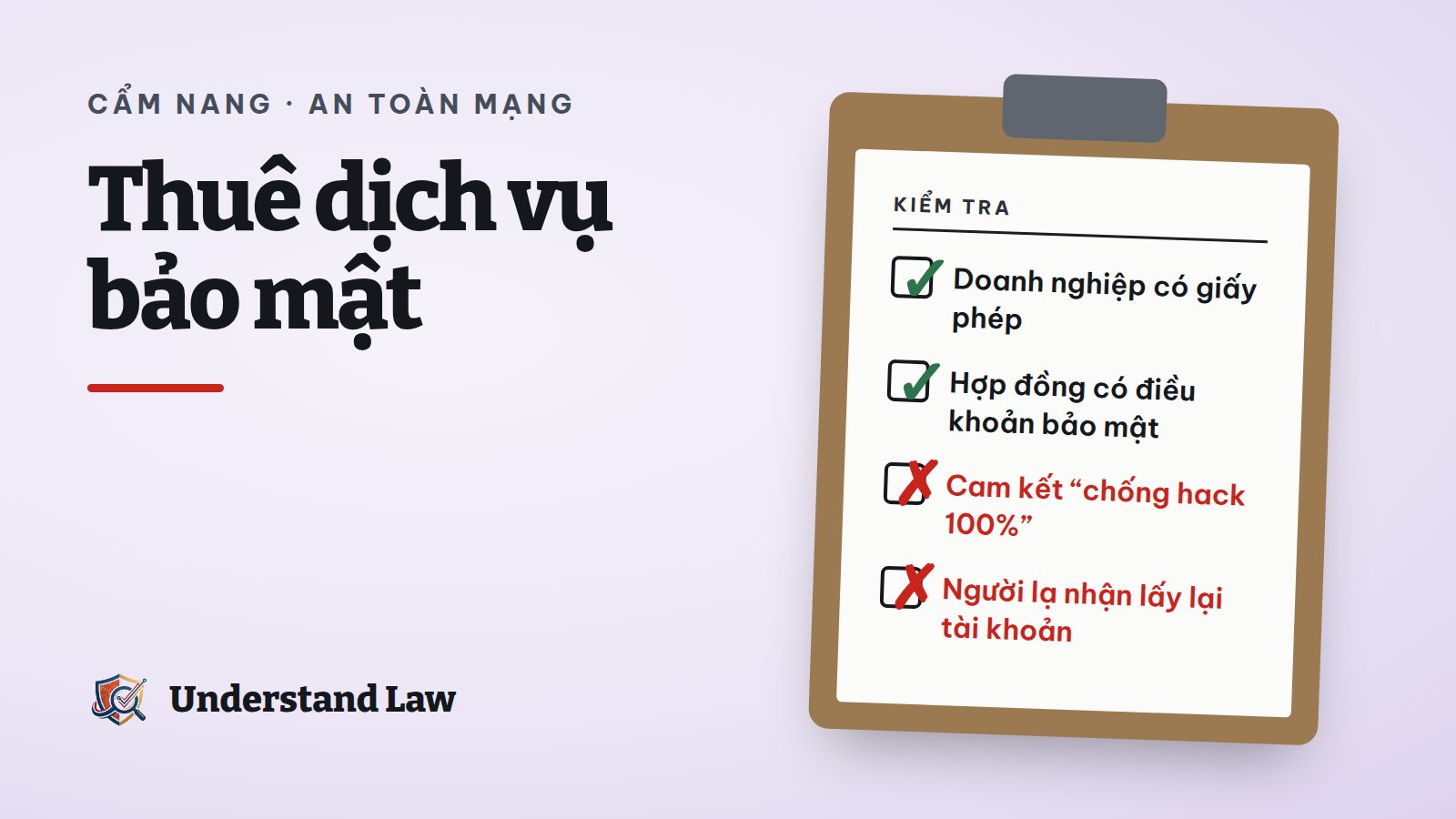 Giấy phép kinh doanh dịch vụ an ninh mạng đặt cạnh hợp đồng bảo mật