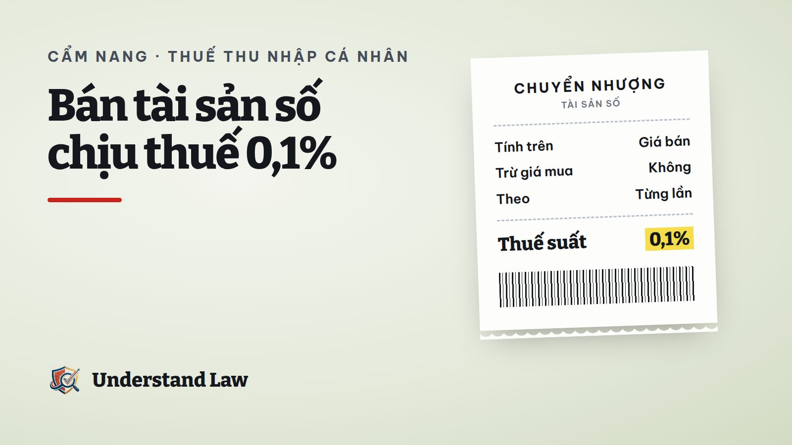 Bảng kê tham khảo thuế 0,1% trên giá chuyển nhượng tài sản số