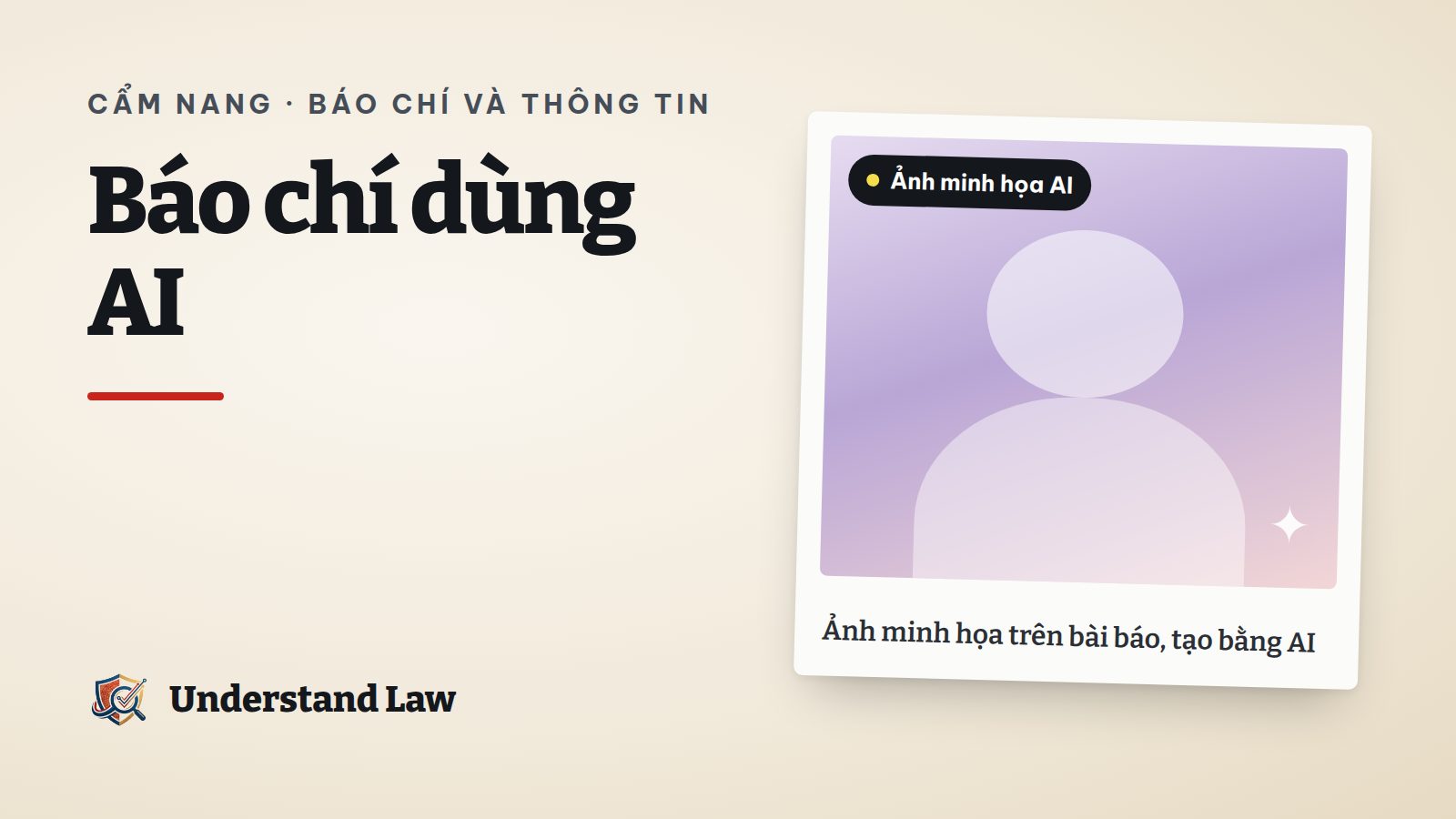 Khung ảnh minh họa trên báo có nhãn ảnh minh họa tạo bằng AI