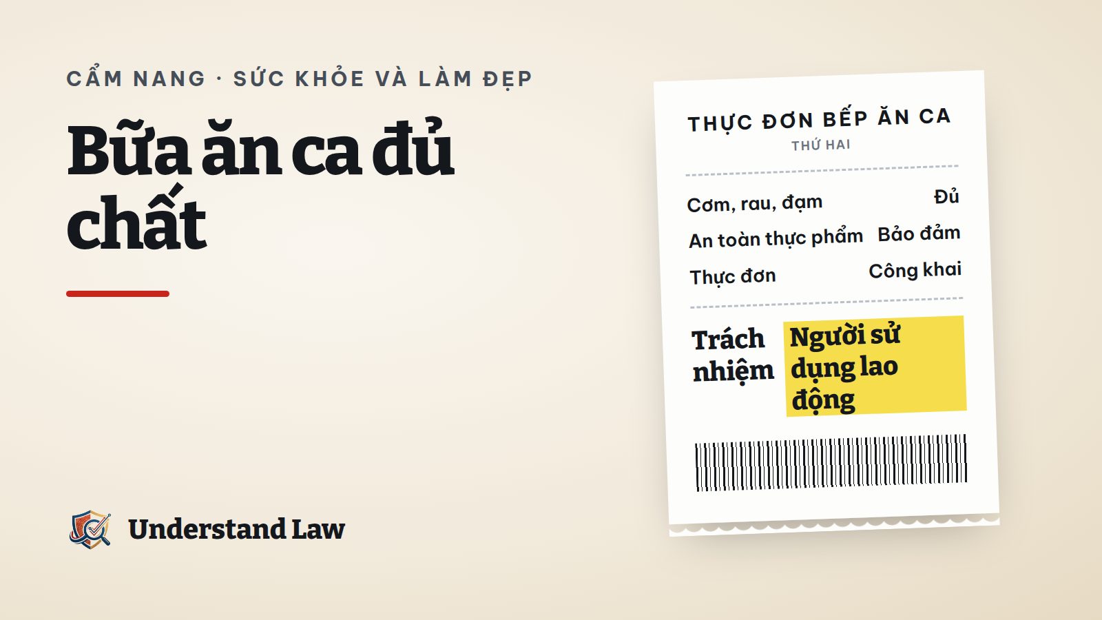Khay cơm ca công nhân với thực đơn cân đối