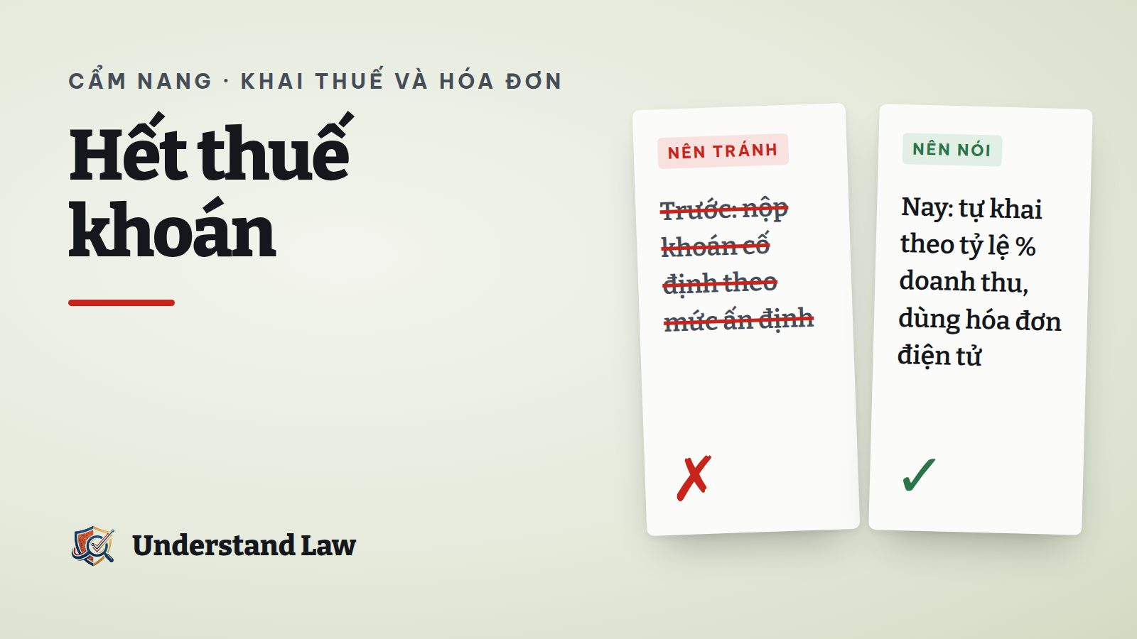 Sổ thuế khoán cũ được thay bằng hóa đơn điện tử