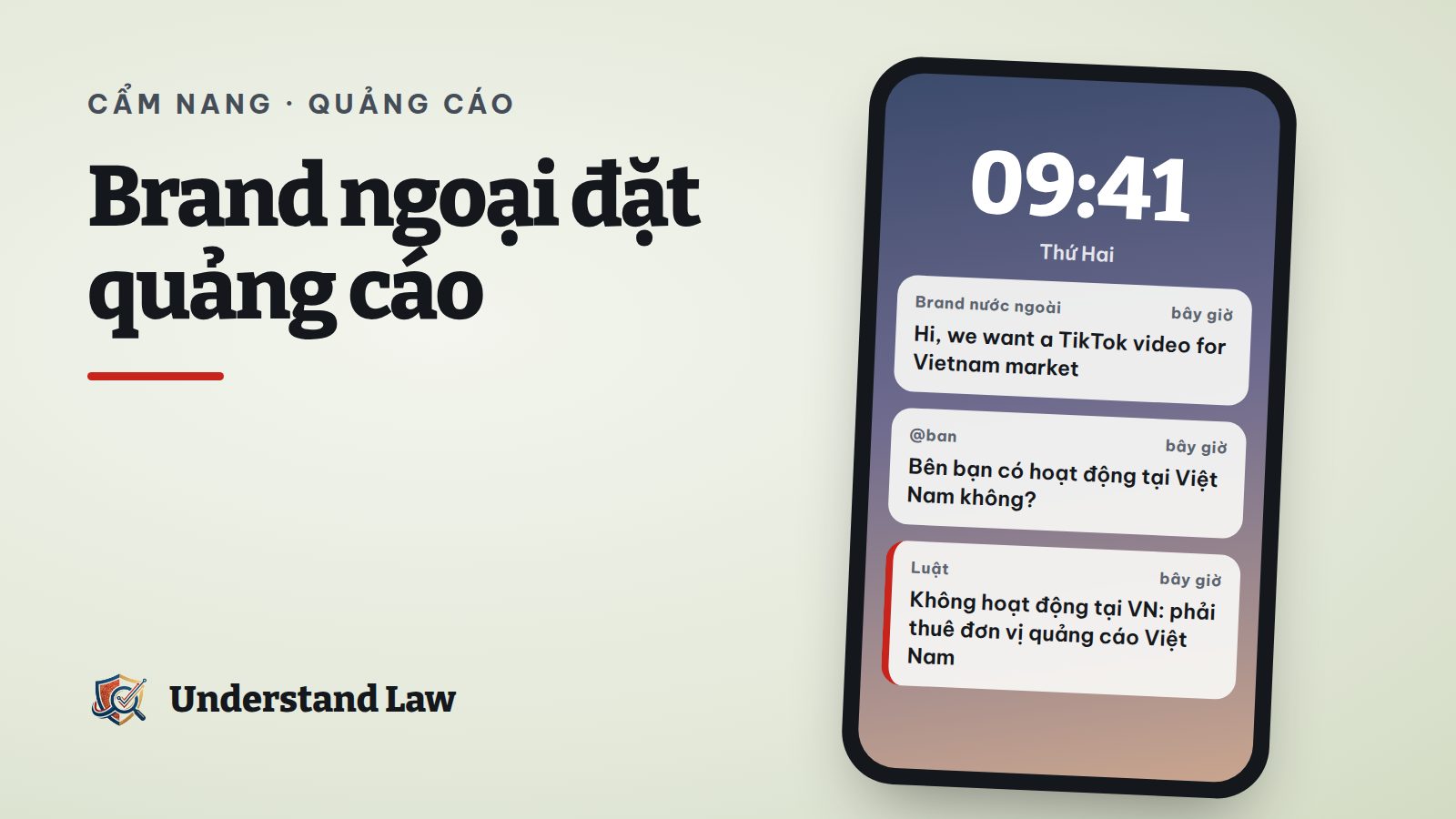 Tin nhắn đặt quảng cáo từ brand nước ngoài chuyển qua agency Việt Nam