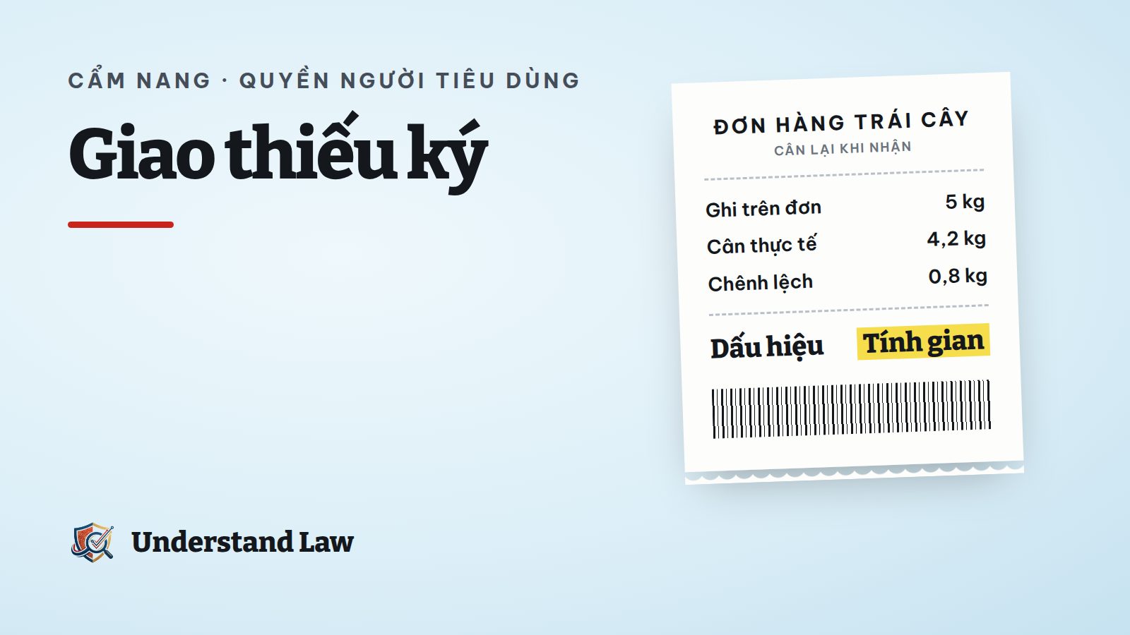 Cân điện tử hiển thị thiếu so với đơn hàng