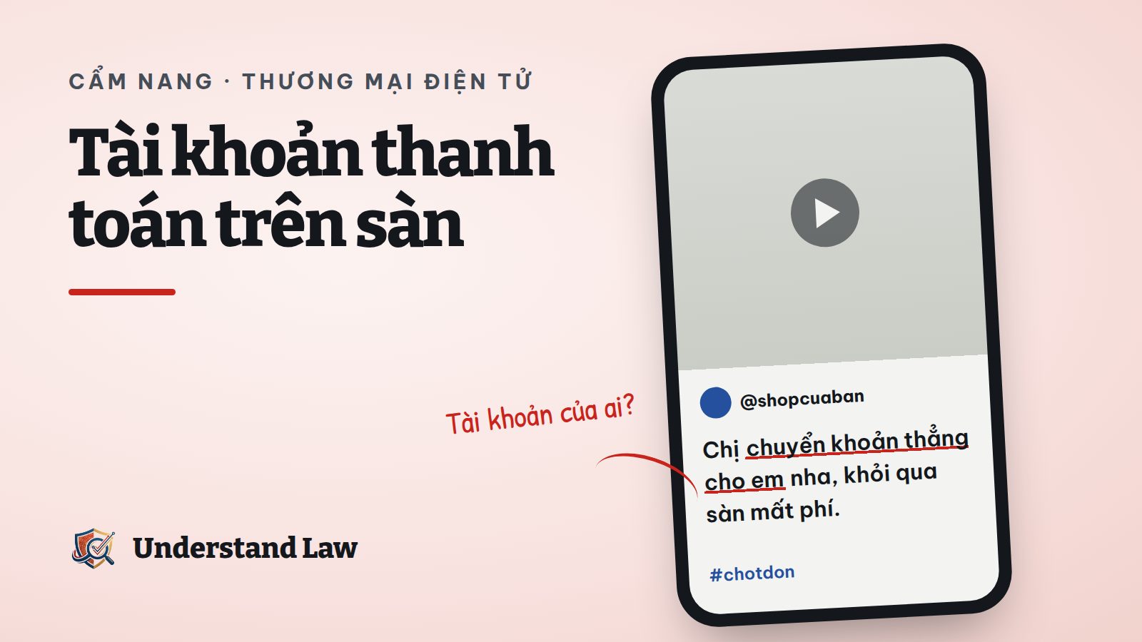 Khung điện thoại với tin nhắn mời chuyển khoản ngoài sàn