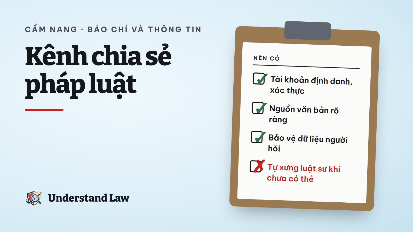 Tài khoản mạng xã hội có dấu xác thực đăng nội dung pháp luật