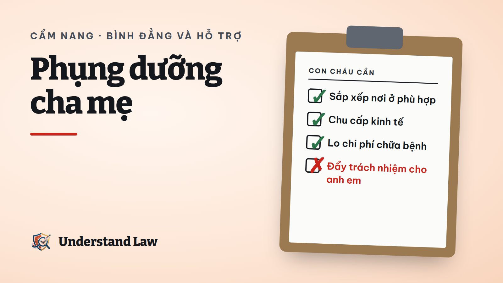 Người con dìu người mẹ già đi dạo trong vườn
