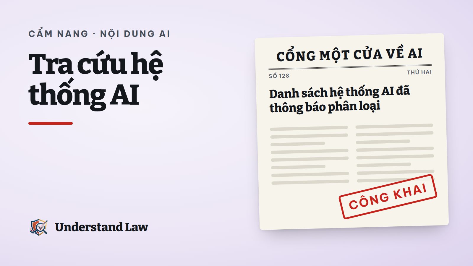 Cổng tra cứu hệ thống trí tuệ nhân tạo