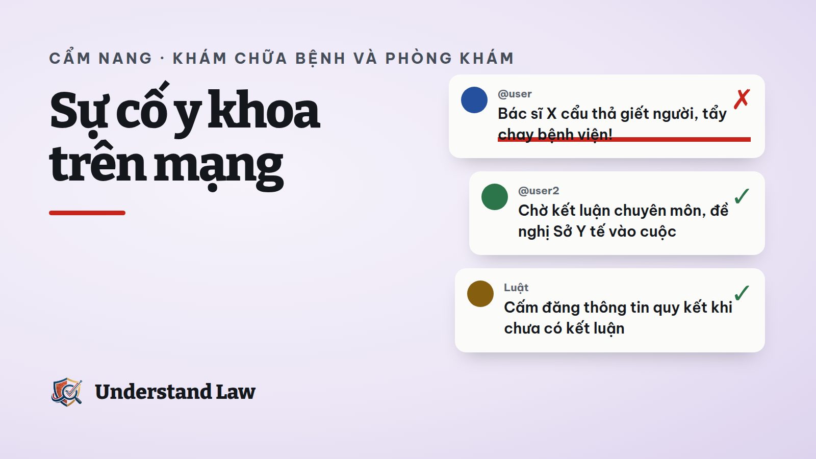 Bài đăng kết tội bác sĩ khi chưa có kết luận bị gắn cảnh báo