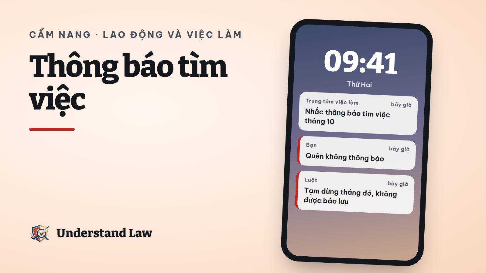 Điện thoại hiển thị lịch nhắc thông báo tìm việc hằng tháng