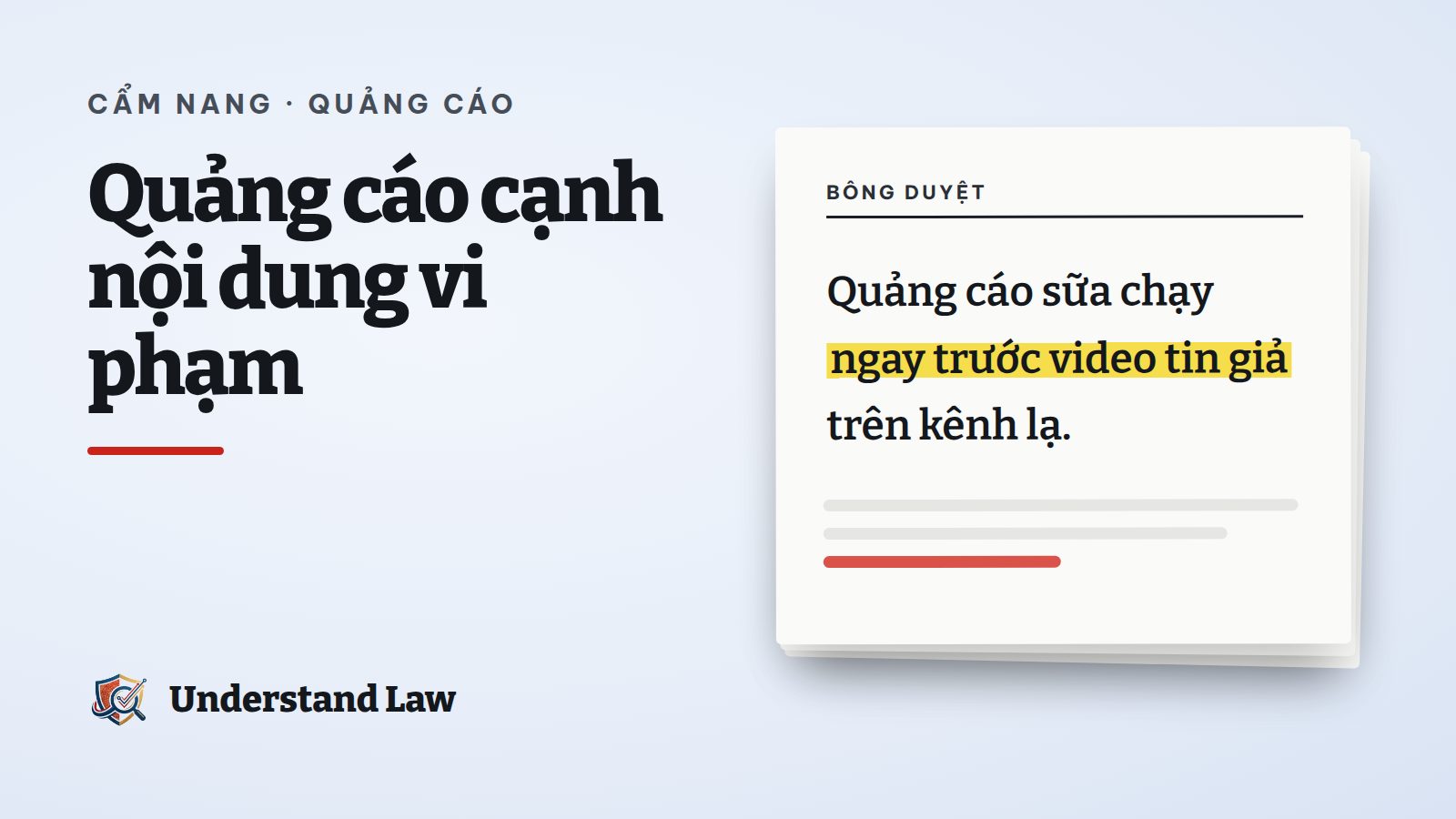 Tờ bông duyệt với câu quảng cáo sữa chạy trước video tin giả được tô vàng