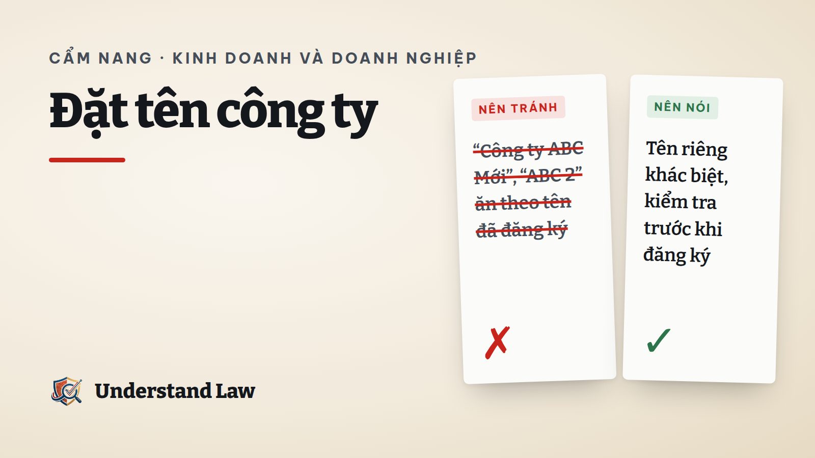 Hai bảng hiệu công ty có tên gần giống nhau đặt cạnh nhau