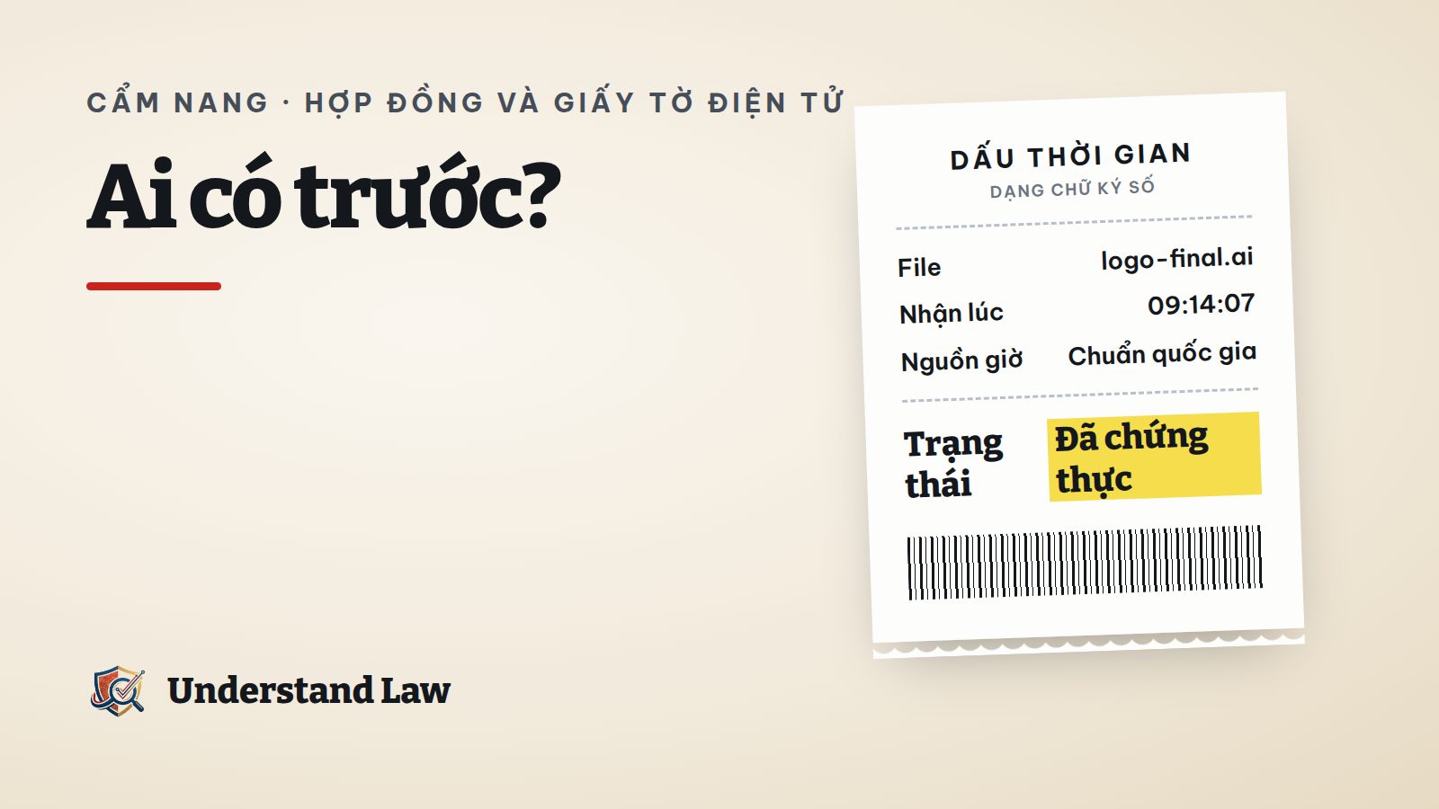 File thiết kế được gắn dấu thời gian chứng thực