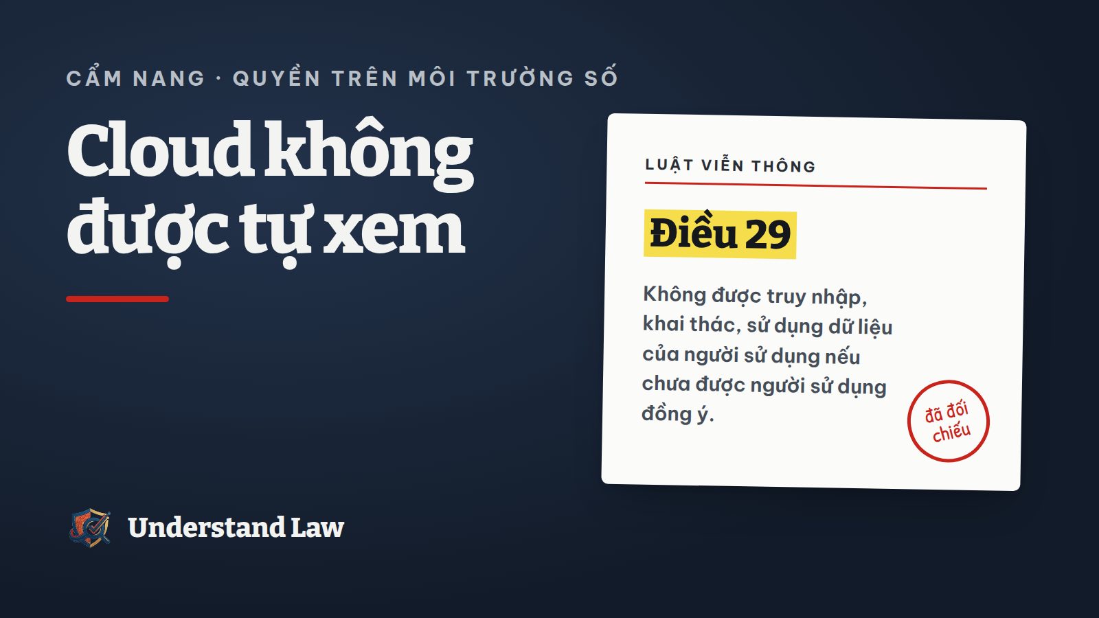Kho lưu trữ đám mây khóa dữ liệu của người dùng