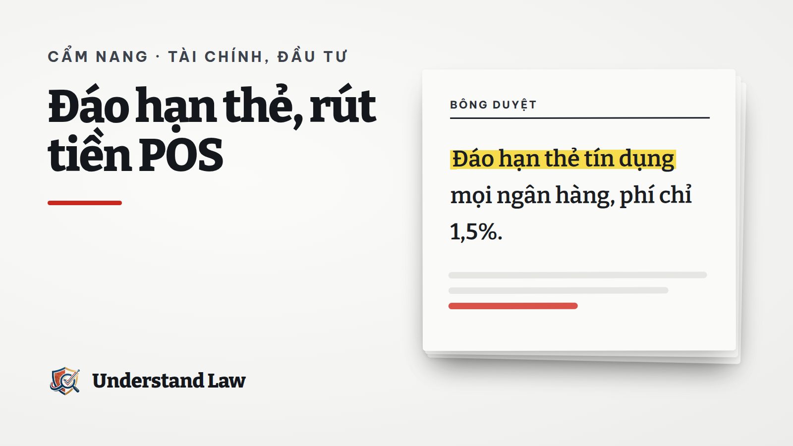 Tờ bông duyệt với câu đáo hạn thẻ tín dụng phí thấp được tô vàng