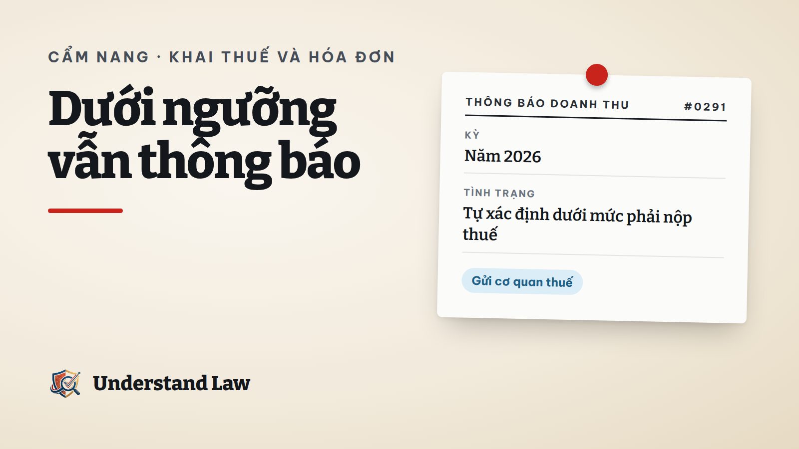 Phiếu thông báo doanh thu thực tế trong năm của cá nhân kinh doanh