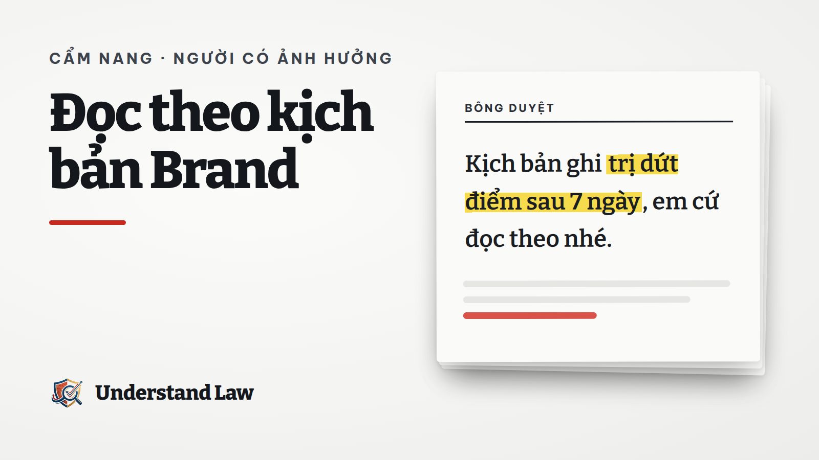 Tờ bông duyệt với câu Brand bảo nói vậy được tô vàng