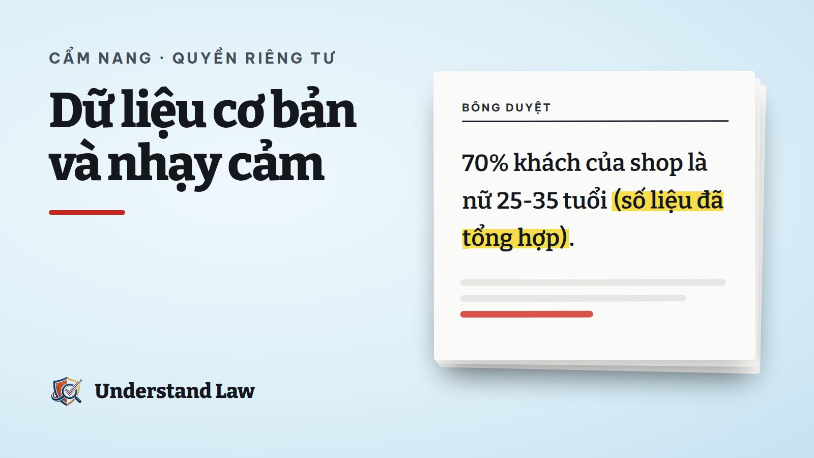 Tờ bông duyệt với câu số liệu khách hàng đã tổng hợp được tô vàng