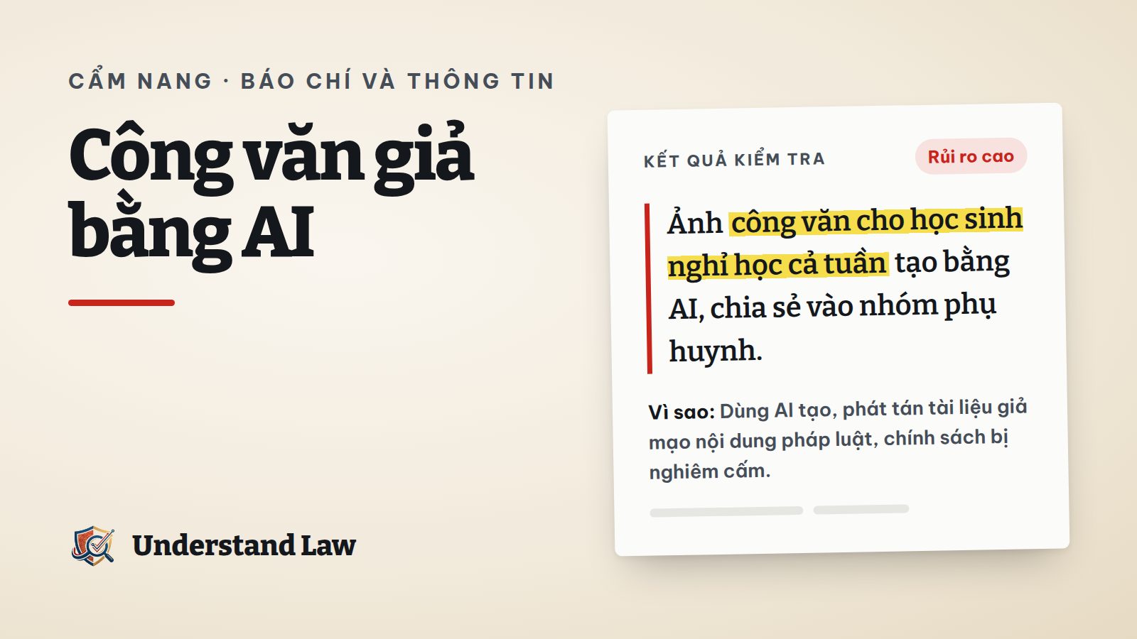 Ảnh công văn giả có dấu hiệu tạo bằng AI