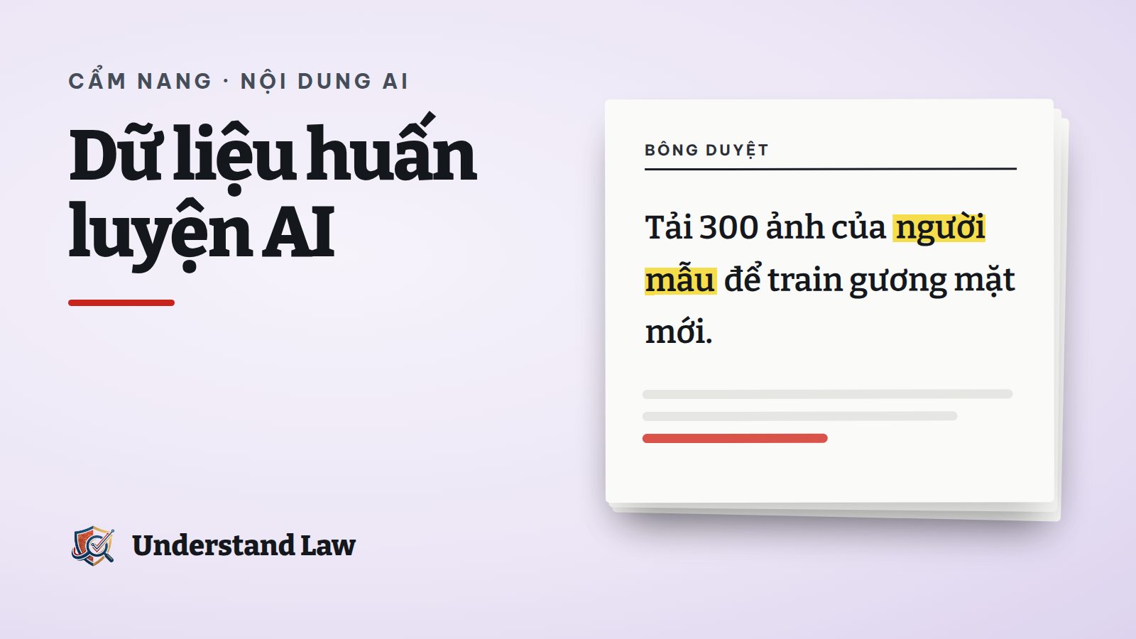 Tờ bông duyệt với câu tải ảnh người mẫu để huấn luyện AI được tô vàng