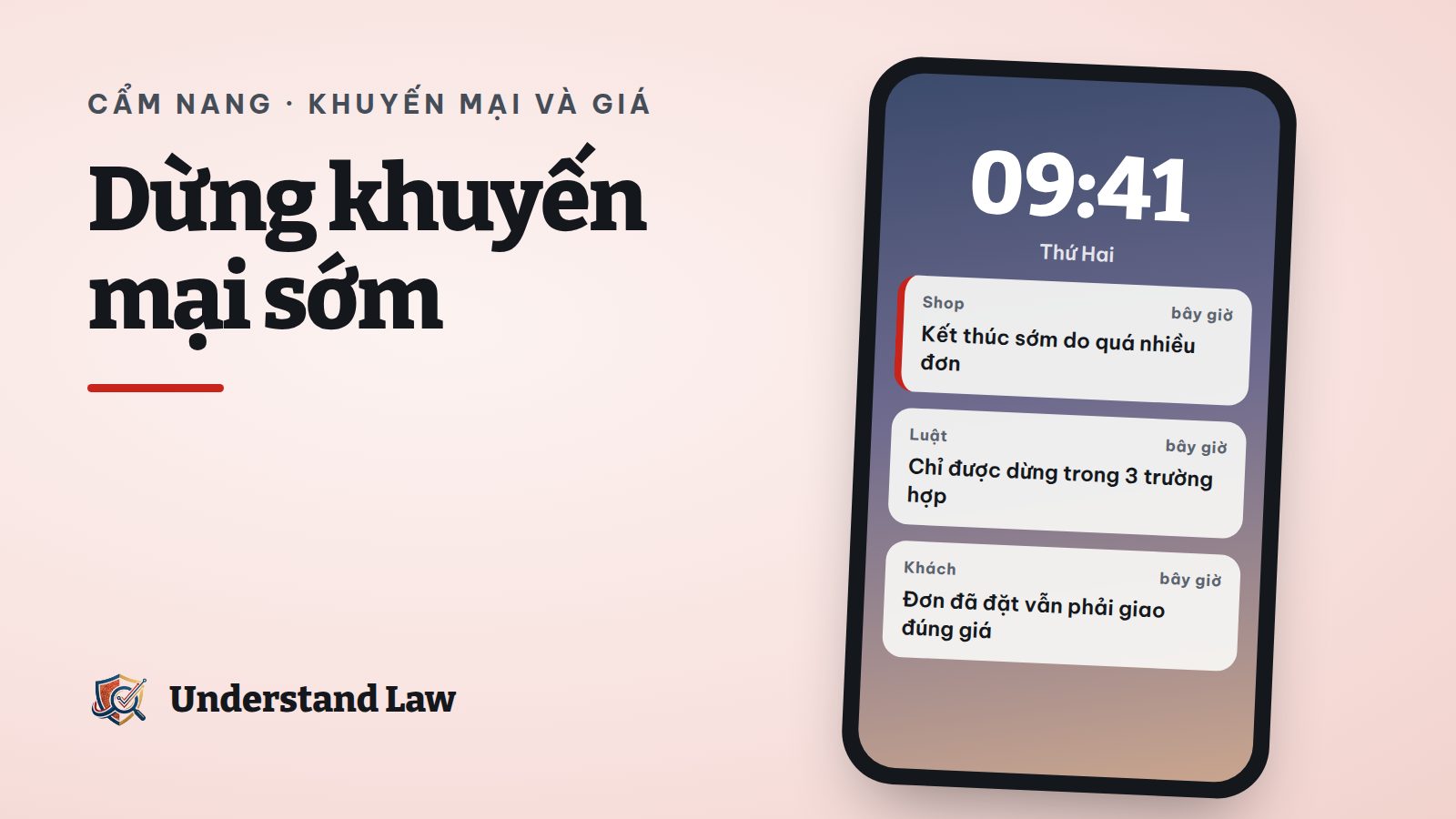 Biển khuyến mại bị gỡ một nửa trước cửa hàng