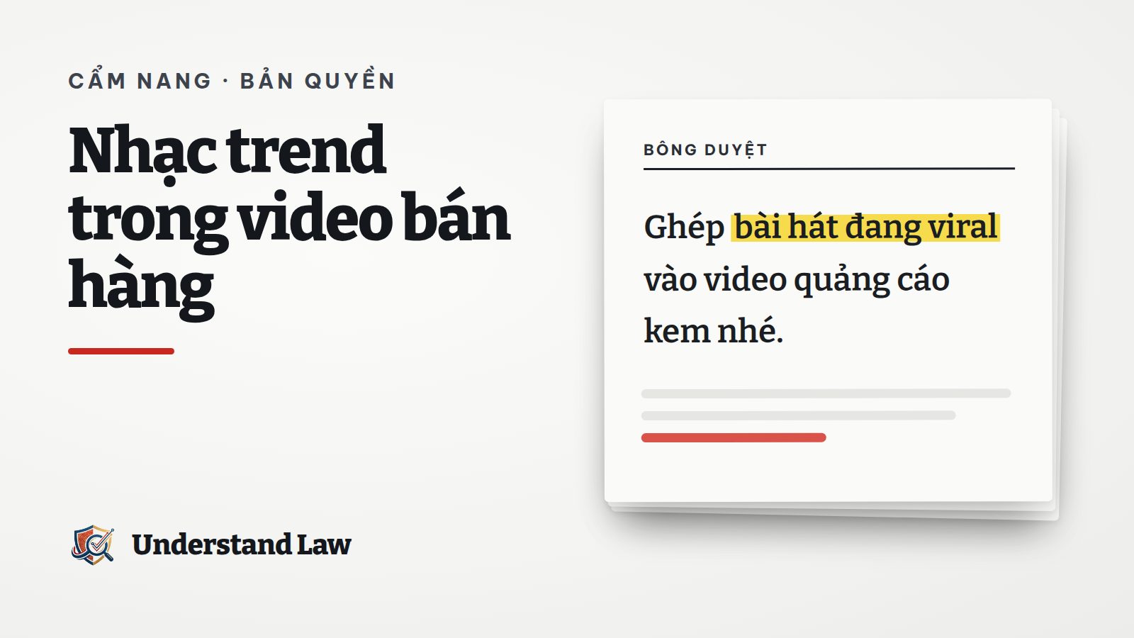 Tờ bông duyệt với câu ghép nhạc trend vào video quảng cáo được tô vàng
