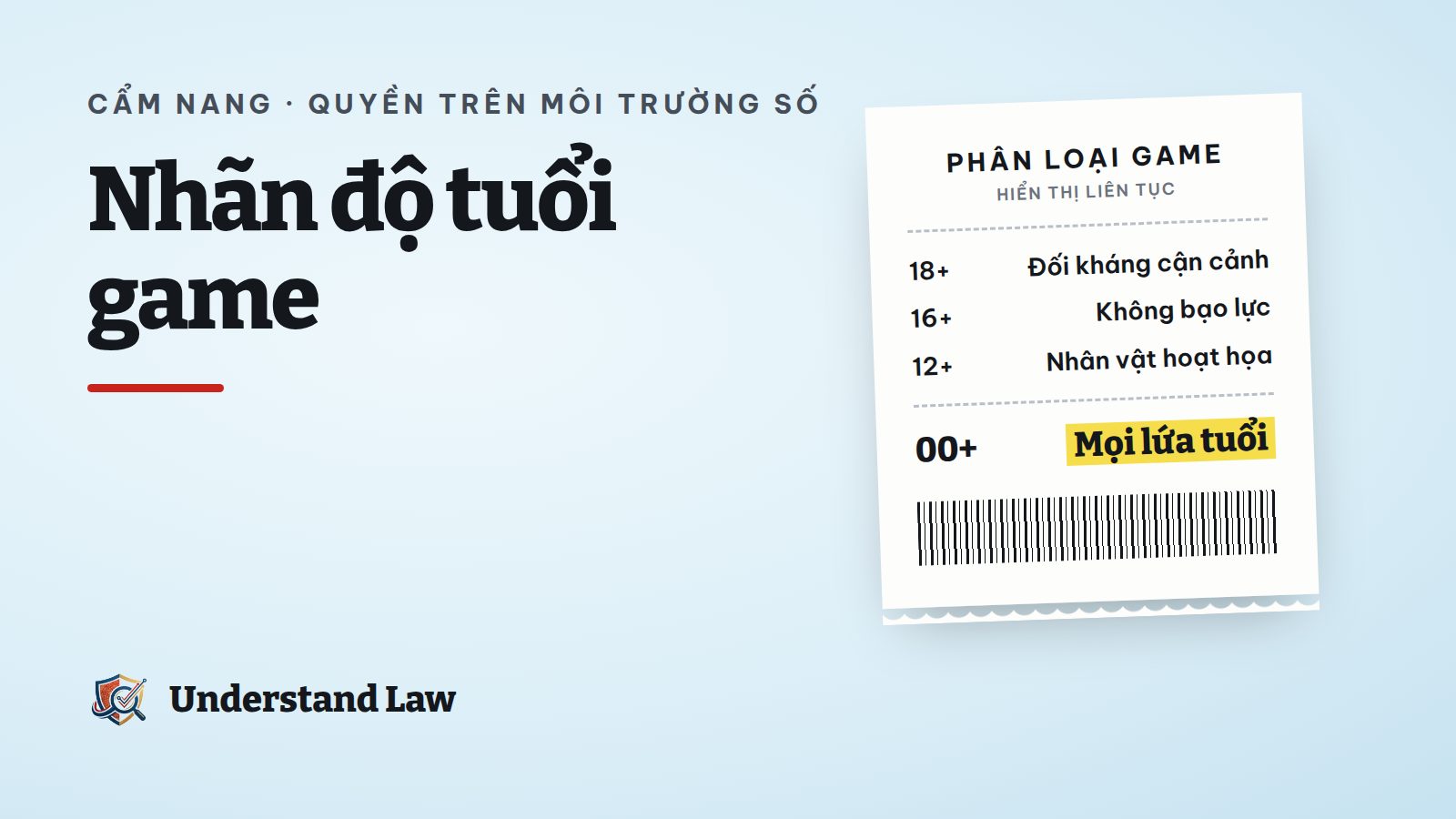 Biểu tượng phân loại độ tuổi ở góc màn hình game