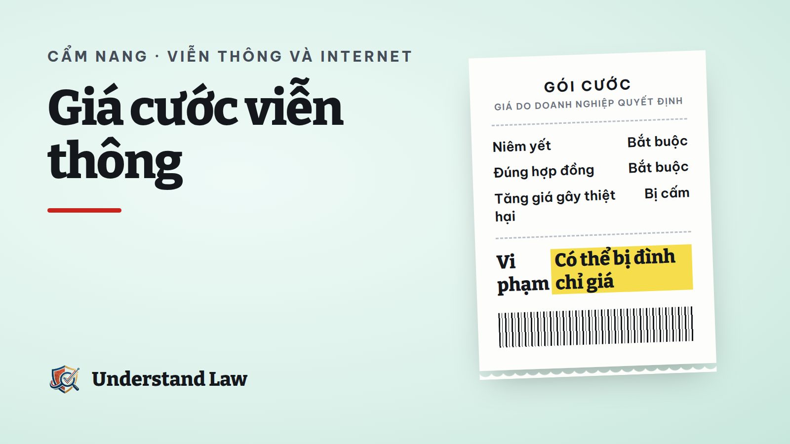 Bảng giá gói cước dán trên tường cửa hàng điện thoại
