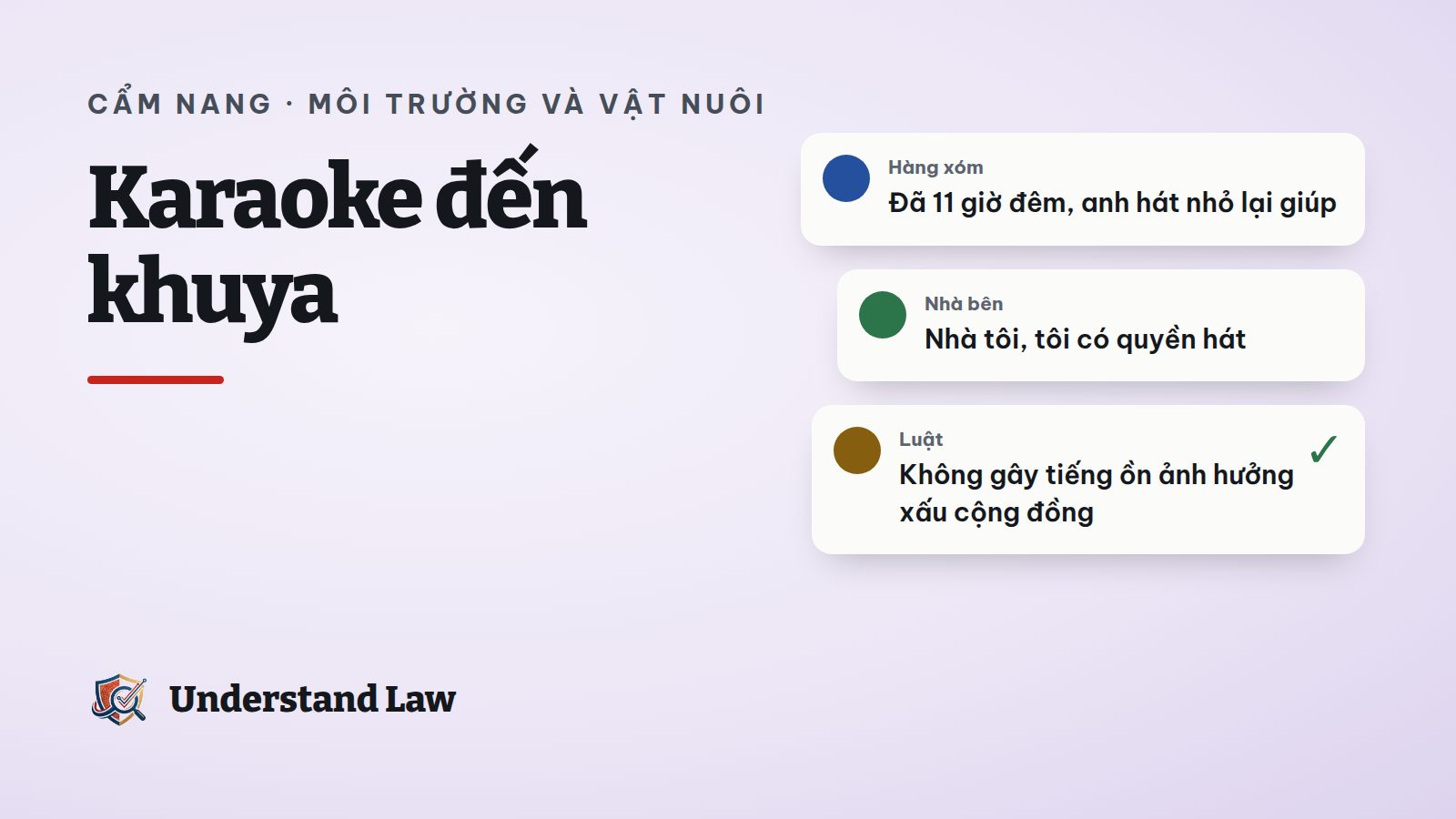 Chiếc loa kéo phát sóng âm lan sang ô cửa sổ nhà bên