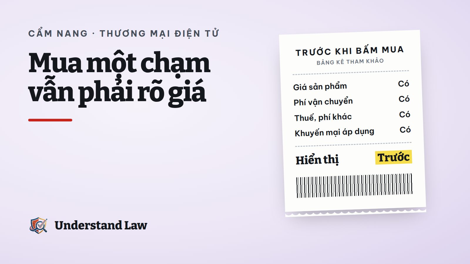 Bảng kê đơn hàng tham khảo hiển thị đủ phí trước khi bấm mua