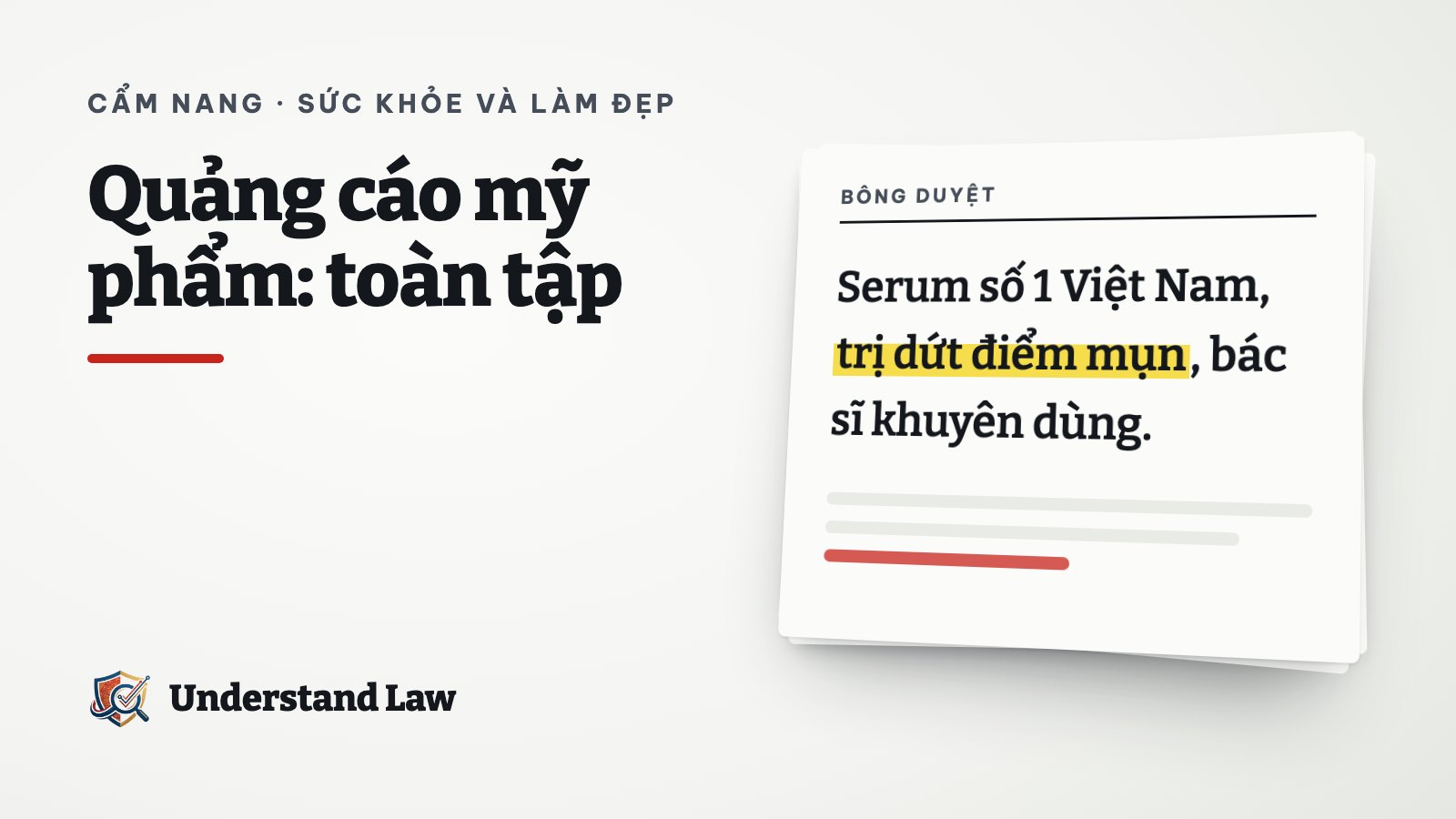 Tờ bông duyệt minh hoạ bài: Quảng cáo mỹ phẩm: toàn tập