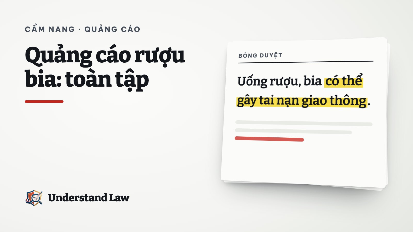 Tờ bông duyệt minh hoạ bài: Quảng cáo rượu bia: toàn tập