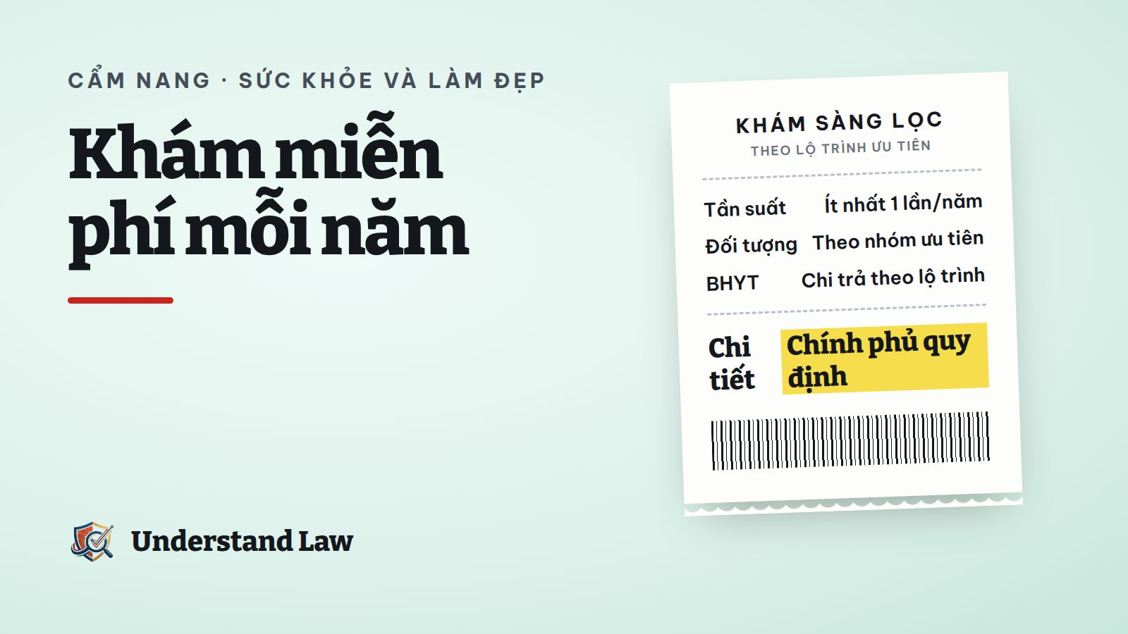 Lịch khám sức khỏe định kỳ hằng năm
