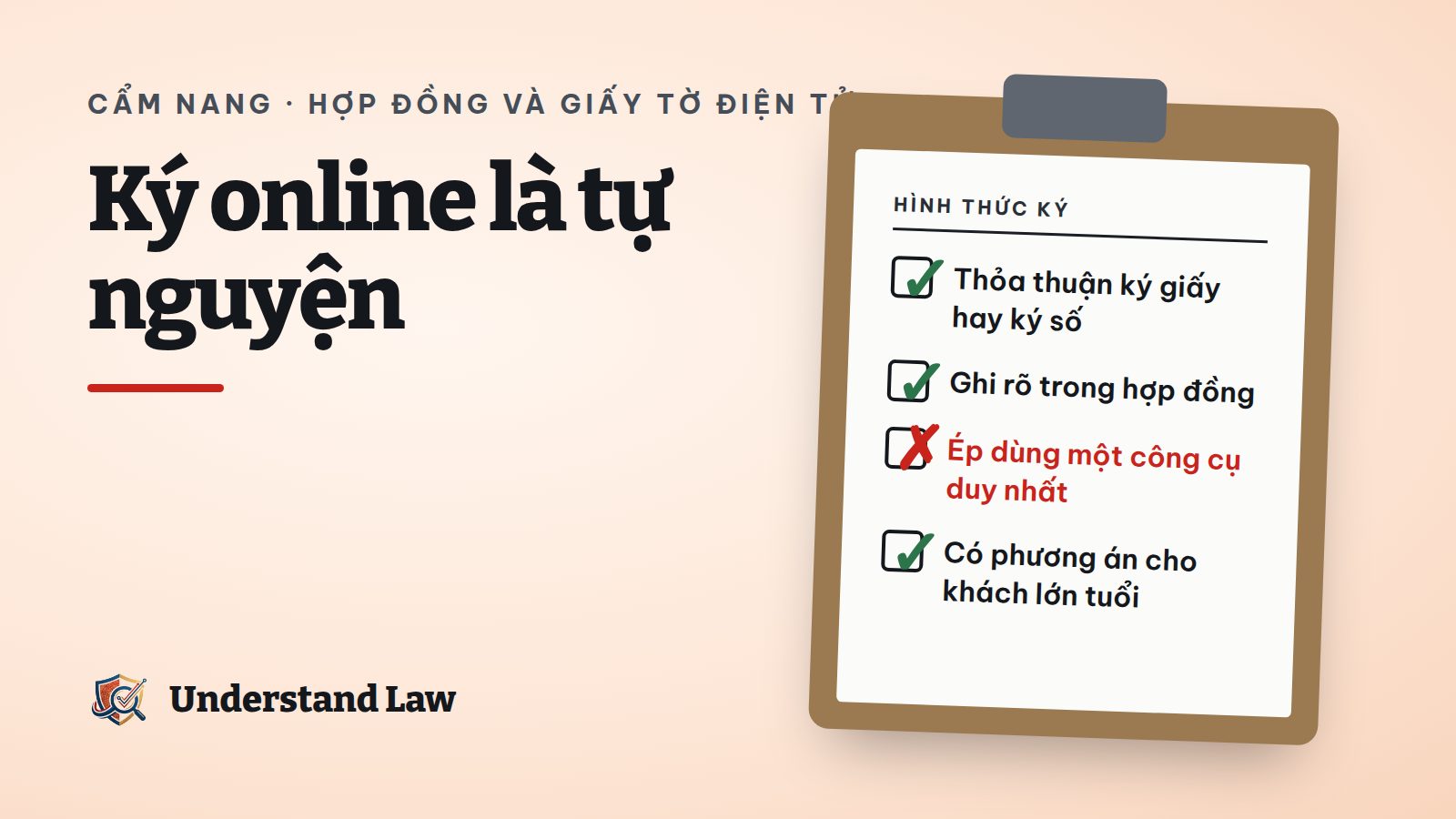 Bảng kiểm thỏa thuận hình thức ký hợp đồng giữa hai bên