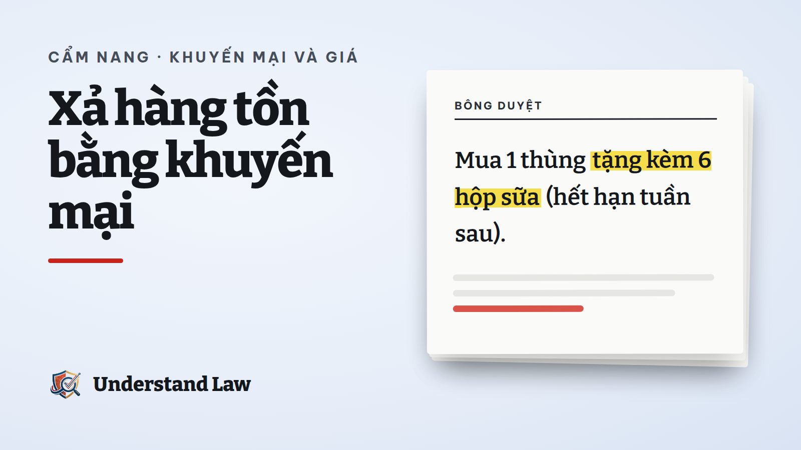 Tờ bông duyệt với câu tặng kèm sữa sắp hết hạn được tô vàng