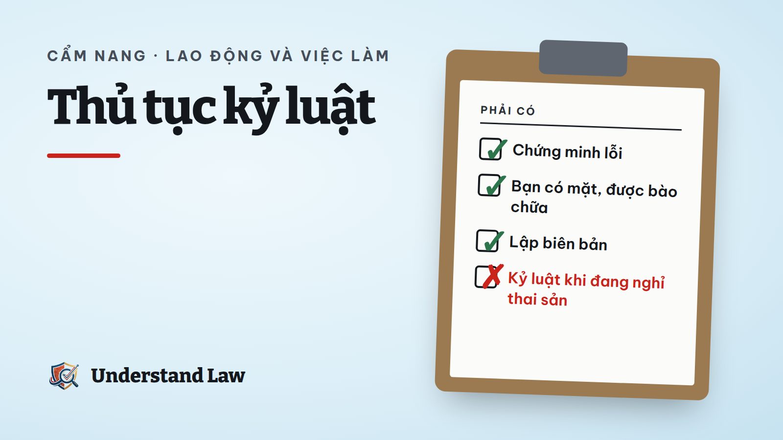 Bàn họp với biên bản và chiếc ghế dành cho người lao động