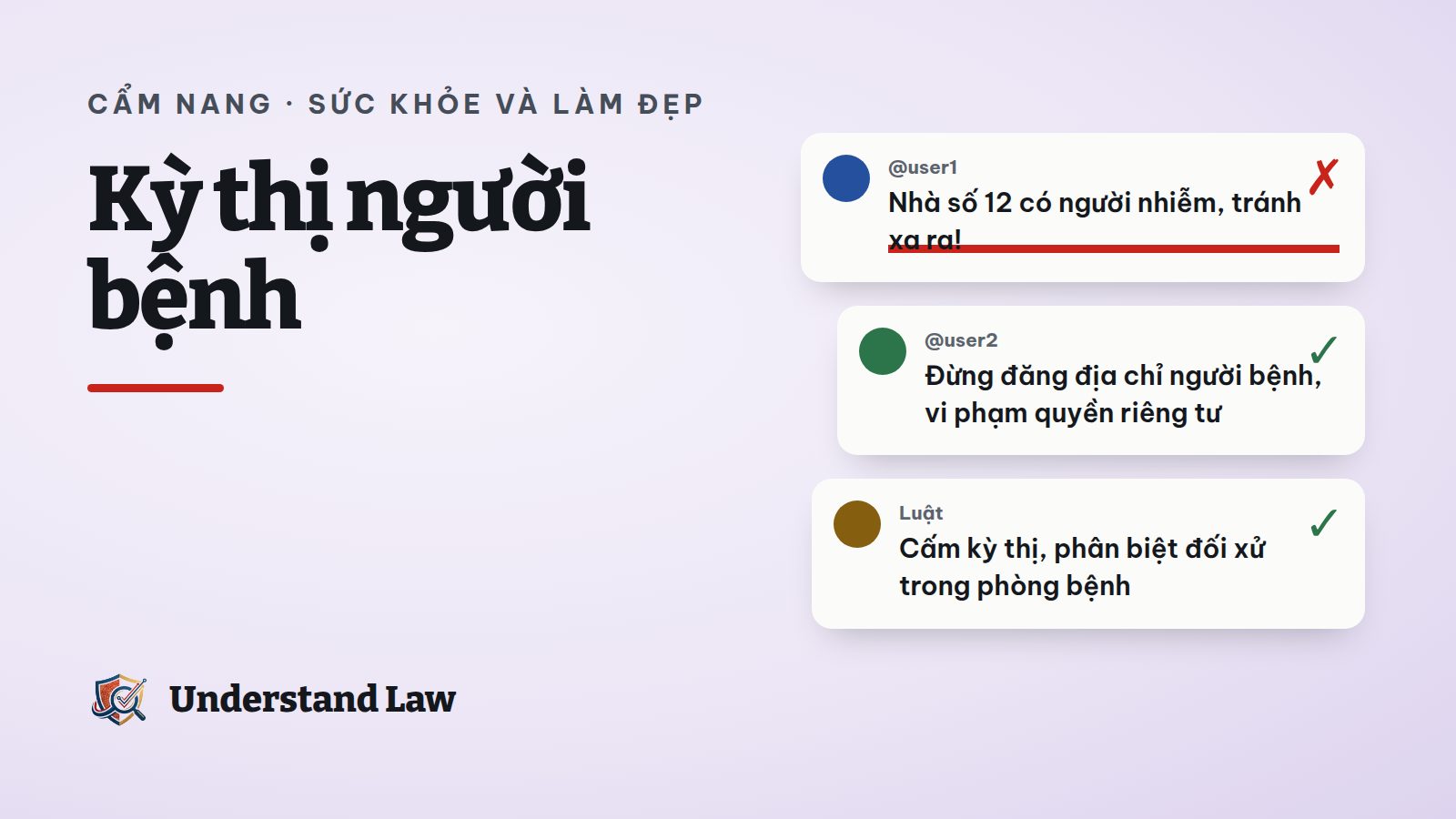 Bình luận chế giễu người bệnh bị che mờ