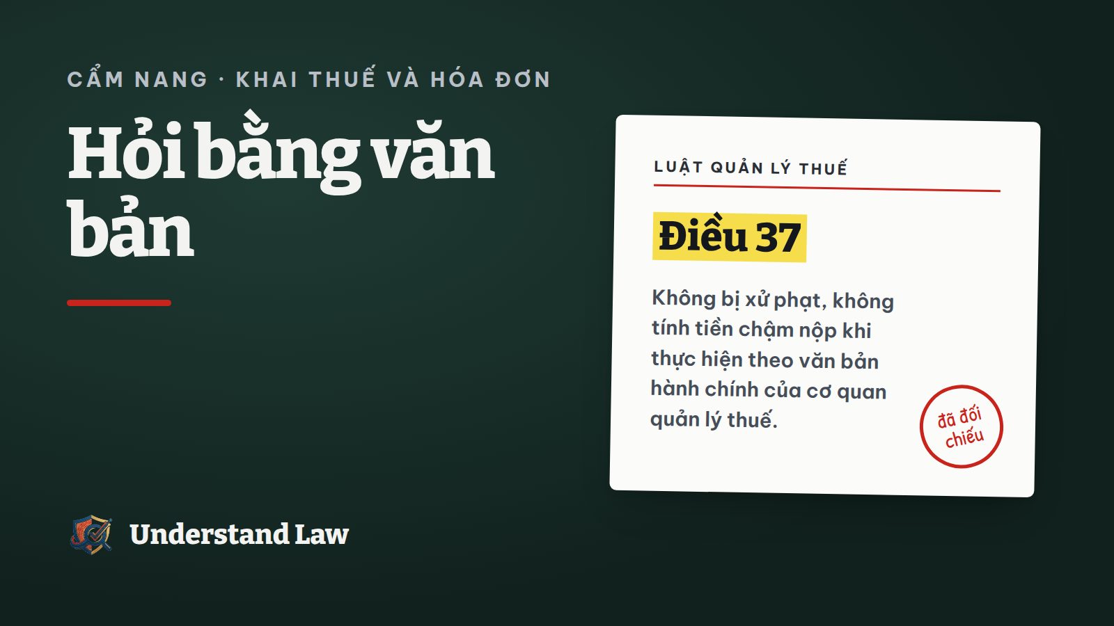 Văn bản trả lời của cơ quan thuế được lưu cẩn thận