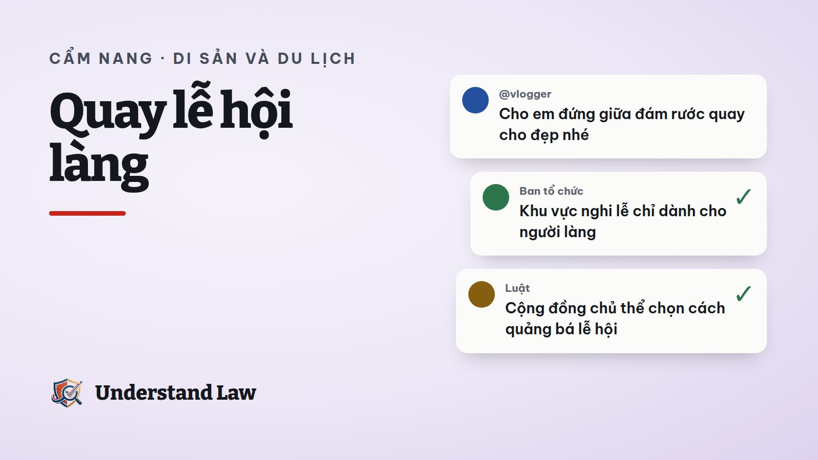 Đám rước lễ hội làng với người quay phim đứng ngoài