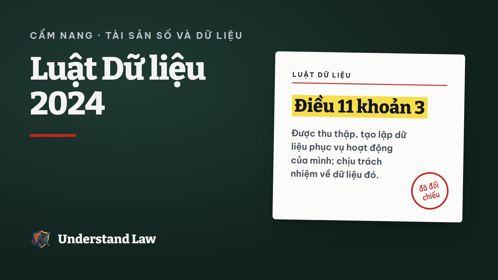 Thẻ trích Luật Dữ liệu về quyền của tổ chức, cá nhân với dữ liệu tự tạo lập