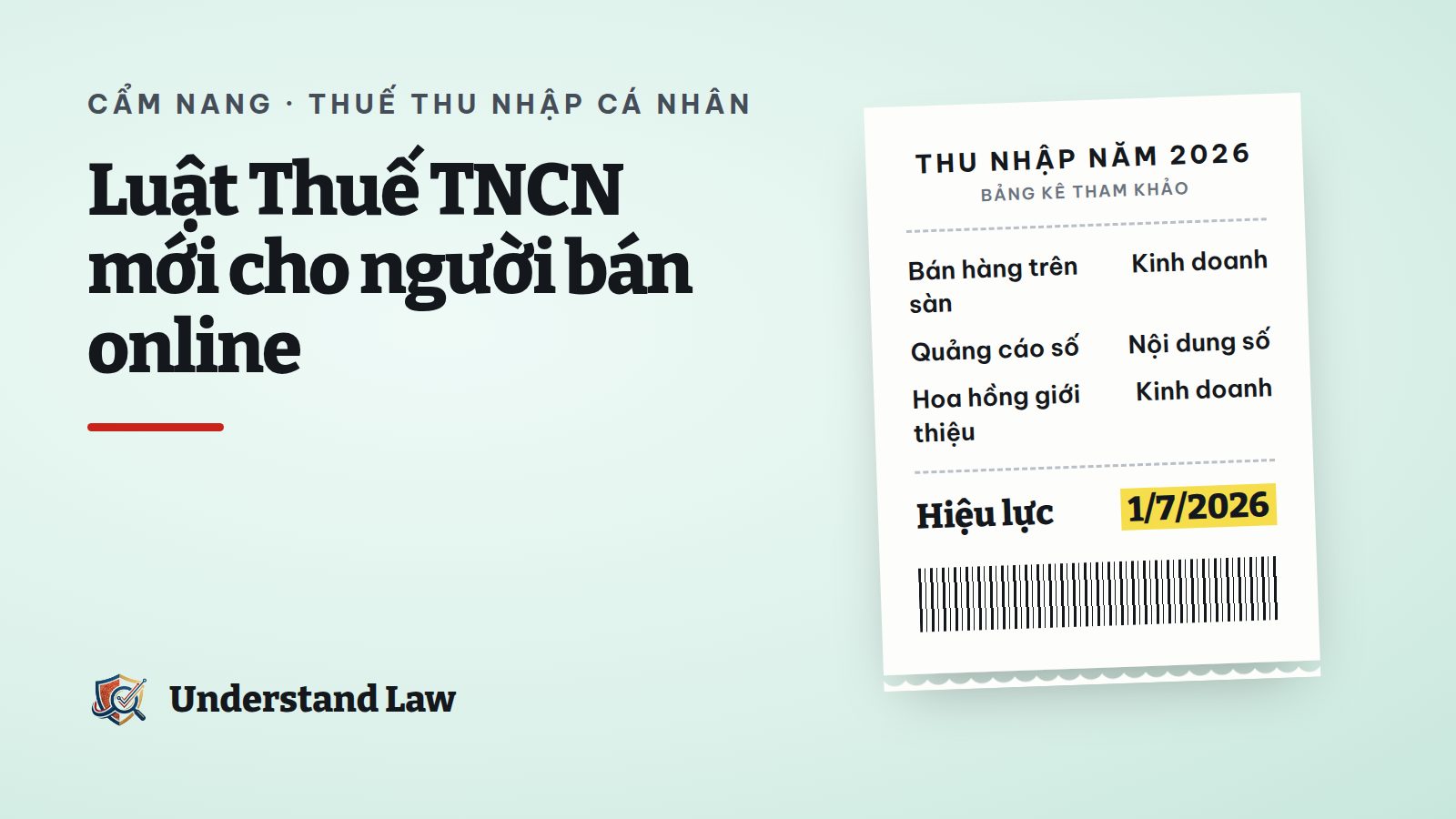Bảng kê thu nhập tham khảo với các nguồn bán hàng, quảng cáo số, hoa hồng
