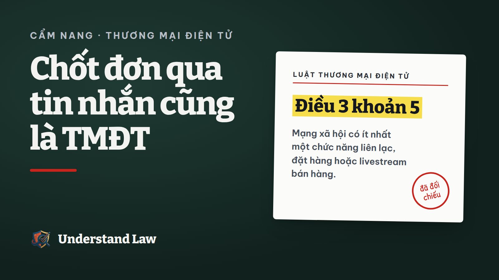 Thẻ trích Luật Thương mại điện tử về định nghĩa mạng xã hội hoạt động thương mại điện tử