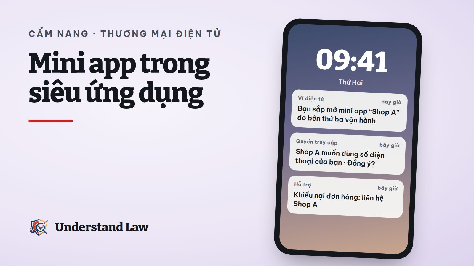 Màn hình điện thoại hỏi người dùng đồng ý trước khi mở mini app của thương hiệu
