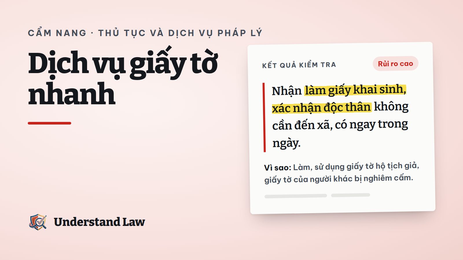 Quảng cáo dịch vụ làm giấy khai sinh nhanh bị gạch bỏ