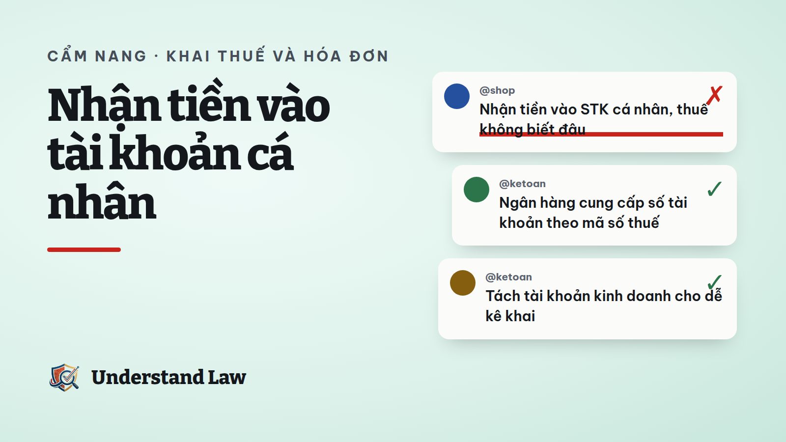 Tài khoản ngân hàng gắn mã số thuế là số định danh