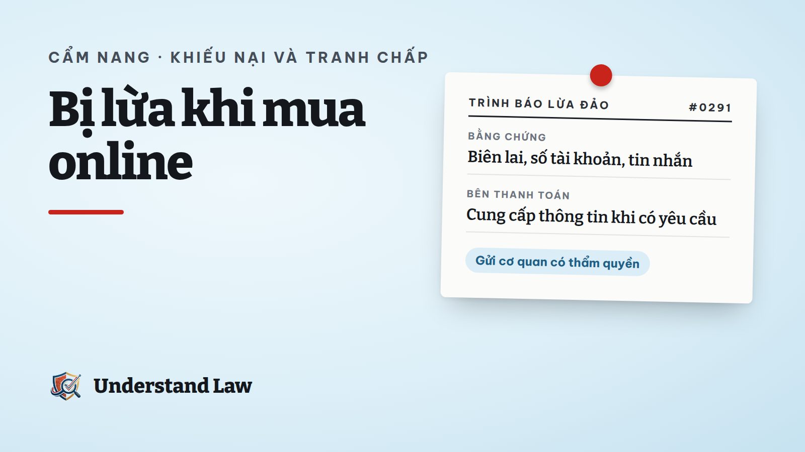 Biên lai chuyển khoản và đơn trình báo lừa đảo
